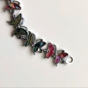 Multi-colored butterfly bracelet